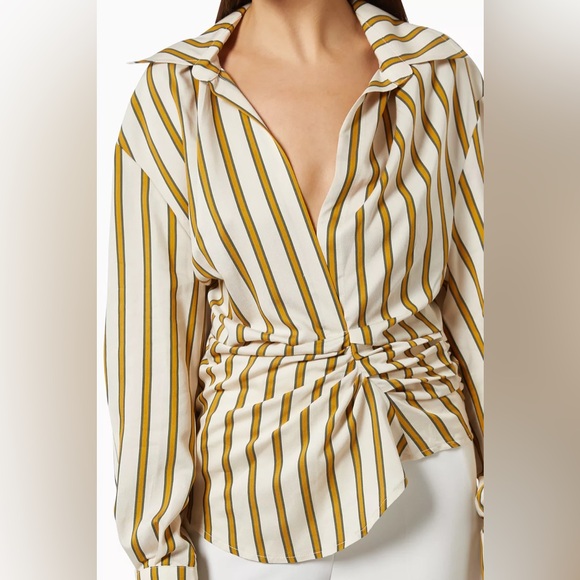 IN THE MOOD FOR LOVE Joelle Draped Shirt - Picture 5 of 10